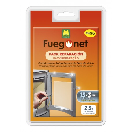 Cordon estufa 2,5 mtr 15x3 mm adhesivo 