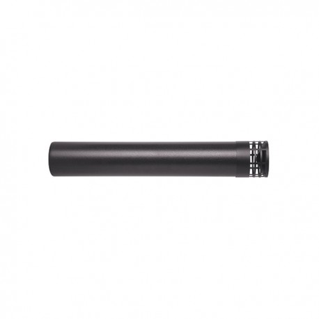 Tramo final evacuacion pellet negro 80mm