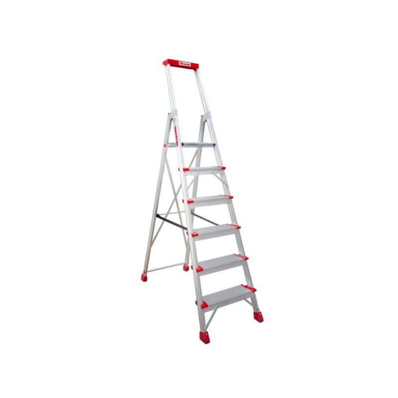 Escalera aluminio 2 peldaños anchos CZ