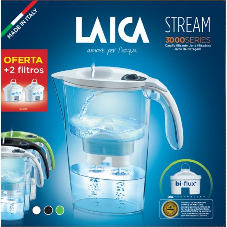 Jarra filtrar Stream verde Laica