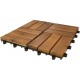 Loseta madera acacia pack 11 unidades