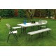 mesa resina conjunto plegable