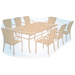 Funda cubre mesa rectangular oval XL Campingaz