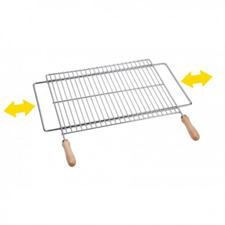 Parrilla barbacoa extensible 60 a 70 cm