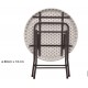 Mesa plegable redonda 80 Cm