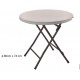 Mesa plegable redonda 80 Cm