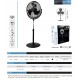 Ventilador pie industrial 120 cz