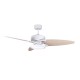 Ventilador techo luz Cross blanco blanco haya