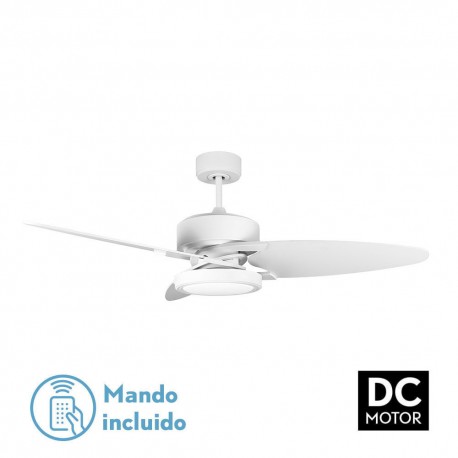 Ventilador techo luz Cross blanco blanco haya