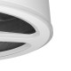 Ventilador techo luz Tatiana blanco madera negra