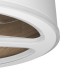 Ventilador techo luz Tatiana blanco madera oscura