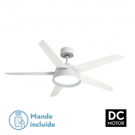 Ventilador techo luz Lebeche Blanco haya