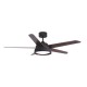Ventilador techo luz Lebeche Marron nogal roble