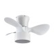 Ventilador techo luz Olga blanco madera clara