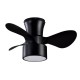 Ventilador techo luz Olga negro blanco