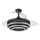 Ventilador techo luz Kai negro