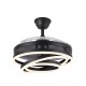 Ventilador techo luz Kai negro