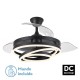 Ventilador techo luz Kai negro