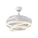 Ventilador techo luz Kai blanco