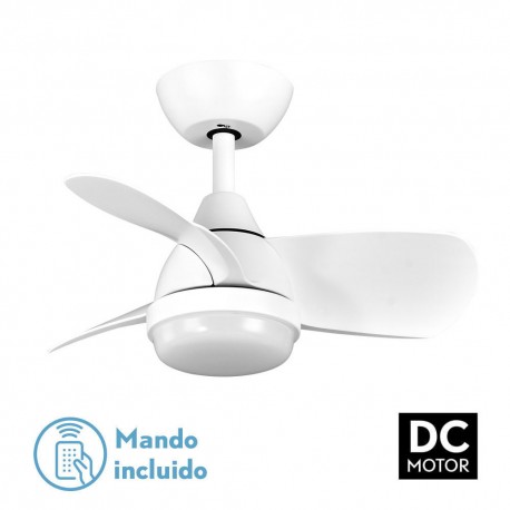 Ventilador techo luz Pirdo blanco