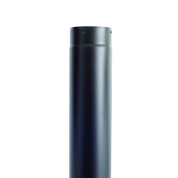 tubo estufa negro mate 120 mm
