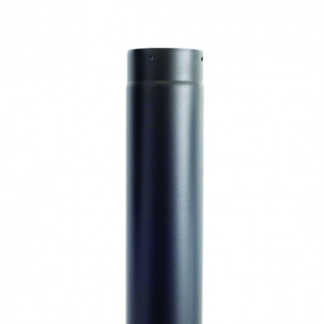 tubo estufa negro mate 120 mm