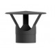 Sombrero fijo negro mate 150 mm
