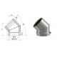 Codo doble pared aislado 45º 200 mm.