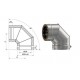 Codo doble pared aislado 90º 80 mm.