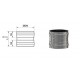 Manguito union acero inoxidable H-H 150 mm