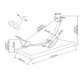 Jamonero balancin inoxidable 40x6 Flores