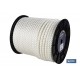 Cabo amarre poliester blanco 8 mm. 200 mtr.