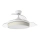 Ventilador techo luz Moda Blanco/Cañizo Blanco