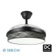 Ventilador techo luz Moda 108D Negro/Tetris Gris