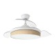 Ventilador techo luz Moda 108D Blanco/Cañizo Claro