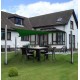 toldo triangular verde