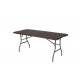 Mesa plegable marron Profer