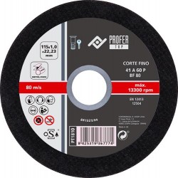 Disco corte fino inoxidable 115 x 1