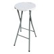 Taburete plegable blanco