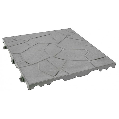 Loseta imitacion piedra gris 7 unidades