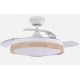 Ventilador techo luz provenza blanco