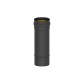 Tubo estufa pellet negro 25cm 80 mm