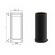 Tubo doble pared aislado negro 200 mm. 50 Cm.