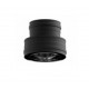 Adaptador tubo doble a simple negro 150 mm.