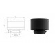 Antirrevocante doble pared negro 150