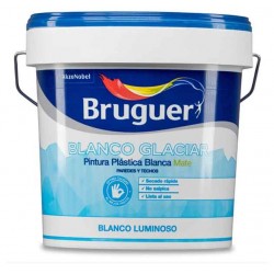 pintura plastica mate glaciar 15L bruguer