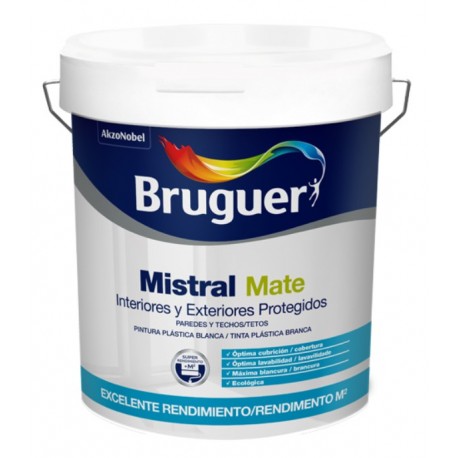 pintura plastica exterior mate 10 litros mistral