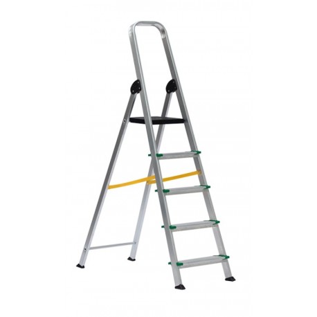 Escalera aluminio 3 peldaños ancho