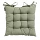 Cojin silla verde panama pack 4 unidades