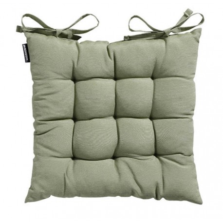 Cojin silla verde panama pack 4 unidades
